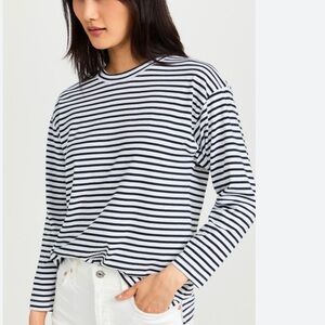 AYR The French Fry T-Shirt in White and Mint Green